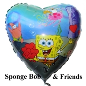 Spongebob and Friends Luftballon, Schwammkopf mit Ballongas Helium