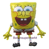 SpongeBob Luftballon aus Folie ohne Helium, Schwammkopf Ballon