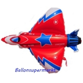 Luftballon Starfighter, Düsenjäger, Folienballon ohne Ballongas
