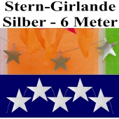 Stern-Girlande Silber