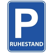 Türschild Ruhestand, Parkplatzschild zu Renteneintritt und Pensionierung