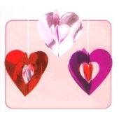 3D Hanging Decoration Hearts