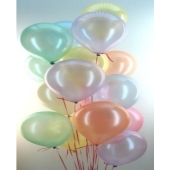 Midi-Set 8, 50 Luftballons Perlmutt, 3,5 Liter Helium, Farbauswahl