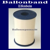 Ballonband, Luftballonbänder 1 Rolle 500 m, Elfenbein