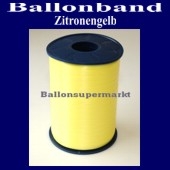 Ballonband, Luftballonbänder 1 Rolle 500 m, Zitronengelb