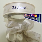 Deko-Zierband 25 Jahre, 1 Meter