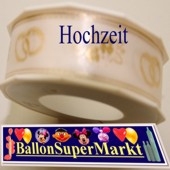 Deko-Zierband Hochzeit, 1 Rolle