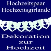 Hochzeitspaargirlande Weiß