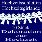 Maschengirlanden 10Stck. Weiß