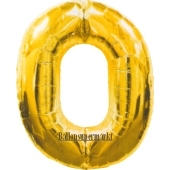 Folienballondeko "0" (heliumgefüllt)