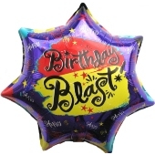 Happy Birthday Blast Luftballon mit Helium-Ballongas