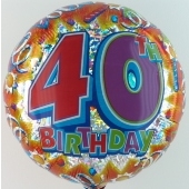 Happy Birthday "40" (heliumgefüllt)