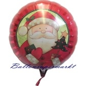 Weihnachts-Ballon der Nikolaus kommt, Luftballons zu Weihnachten mit Helium