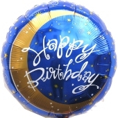 Birthday Moon, Luftballon aus Folie (ohne Helium)