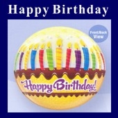 Happy Birthday Bubble Luftballon (ohne Helium)