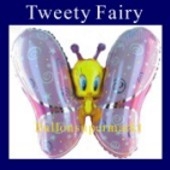 Luftballon Tweety Fairy, Folienballon ohne Ballongas