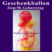 Geschenkballon zum 50. Geburtstag