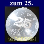 25. Jubiläum, Geschenkballons, Stuffer, Silberhochzeit