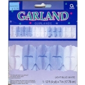 Paper Garland White/Blue