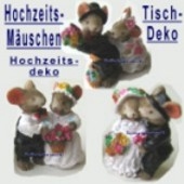 Hochzeitspaare, Hochzeitsdeko, Hochzeitsmäuschen