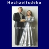 Hochzeitspaar, Hochzeitsdeko, Silberne Hochzeit 01