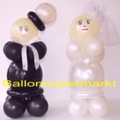 Hochzeitsdeko-Hochzeitspaar aus Luftballons 03