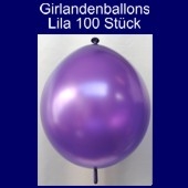 Kettenballons-Girlandenballons-Lila-Metallic, 100 Stück