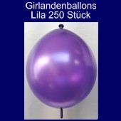 Kettenballons-Girlandenballons-Lila-Metallic, 250 Stück