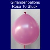 Kettenballons-Girlandenballons-Rosa-Metallic, 10 Stück