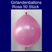 Kettenballons-Girlandenballons-Rosa-Metallic, 50 Stück