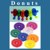 Donuts, Ringballons 500 Stück, sortiert