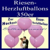 Riesenherzluftballons Hochzeit