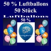 Luftballons 50 Prozent, 50 Stück