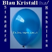 Luftballons Standard R-O 27 cm Blau-Kristall 100 Stück