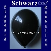 Luftballons Standard R-O 27 cm Schwarz 10 Stück