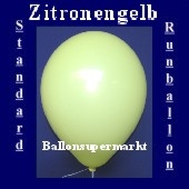Luftballons Standard R-O 27 cm Zitronengelb 10 Stück
