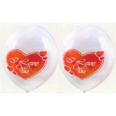 Luftballons "I Love You" 100 Stück