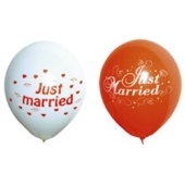 Luftballons Hochzeit, Just Married, 25 Stück