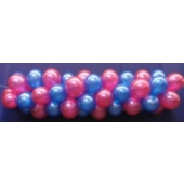 Luftballongirlande Selbstbauset 25 cm Metallicfarben