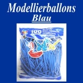Modellierballons, Blau, 100 Stück