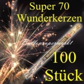 Wunderkerzen, Superlang, 70 cm, 20 Packungen, 100 Stück