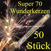 Wunderkerzen, Superlang, 70 cm, 10 Packungen, 50 Stück