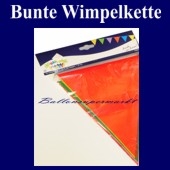 Bunte Wimpelkette zur Dekoration von Karneval und Fasching