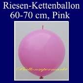 Riesen-Girlanden-Luftballon, 60-70 cm, Pink, 1 Stück