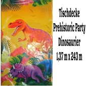 Tischdecke Prähistorische Party mit Dinos zum Kindergeburtstag
