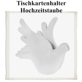 Tischkartenhalter Hochzeitstaube, Halter für Namenskarten, Tischdekoration Hochzeit