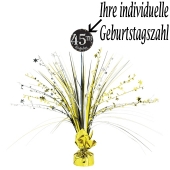 Tischständer Sparkling Celebration Birthday, Tischdekoration zum Geburtstag mit Zahlen zum Aufkleben