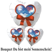 Valentinstag Ballon-Bouquet "Du bist mein Sonnenschein"!