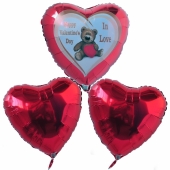 Valentinstag, schwebende Helium Luftballons, Bouquet 7