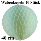 Wabenkugeln, Wabenbälle, 40 cm, weiß, 10 Stück